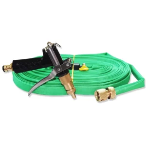PVC High Pressure Flexible Hose for Car Washing Garden Watering & Drain Pipe Portable Outdoor Storage Gun