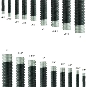PVC Jacket Wire Cable Tubing Metal Corrugated Pipe Electrical Flexible Tubes Corrugated Pvc Coated Conduit