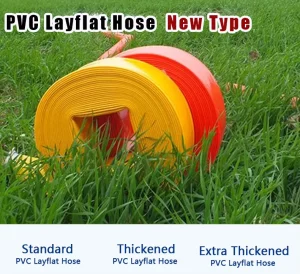 PVC Layflat Water Hose -30°C Soft Flat Water Pipe Custom Color for Fish Tank Pond Water Storage Home Landscape Irrigation