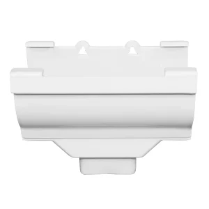 PVC Low Pressure Rainwater Gutter System with Smooth Surface Tee Fittings and Downpipes