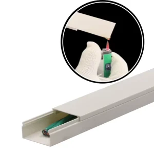 PVC Network Wiring Cable Duct Floor Trunking Plastic Cable Duct Conduits & Fittings