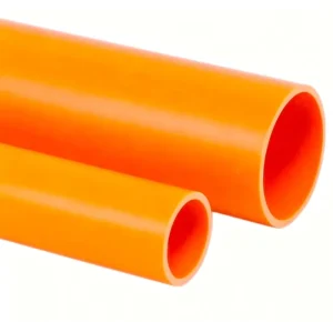 PVC Orange Water Supply Pipe 20 25 32 50 75mm Fish Tank Pipe Fittings 110 Plastic Hard Round Tube