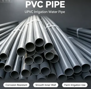 PVC Pipe 20mm 200mm Pressure Water Pipe Agricultural Irrigation PVC Plastic Pipe for Farm Water Supply