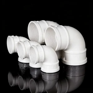 PVC Pipe Fitting 90 Degree Elbow PVC Drainage Elbow Joint Anti Corrosion Durable for Sewage Waste Water Drainage Construction