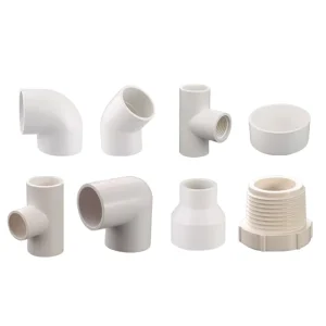 PVC Pipe Fitting ASTM D2665 Sanitary Sewage Bathroom Plumbing DWV Drainage System Connector Schedule 40 White Plastic