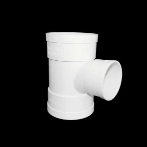 PVC Pipe Fitting Reducing Tee PVC Drainage Tee Joint Anti Corrosion Durable for Sewage Waste Water Drainage Construction