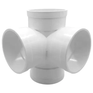 PVC Pipe Fittings Four way Joint Drainage Pipe Four way Drainage Sewer Pipe Fittings