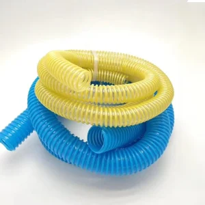 PVC Plastic Ribbed Hose Transparent Water Pipe Material Conveying Ventilation Vacuum Dust Hose Plastic Corrugated Hose 25mm