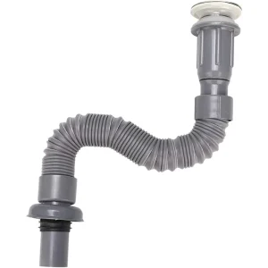 PVC Plastic Strainer Flexible Waste Drain Pipe for Bath Wash Basin