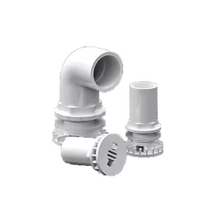 PVC Plumbing Fittings Upper and Lower Water Tank Drainage Pipe Water Pipe Fittings Connector Set
