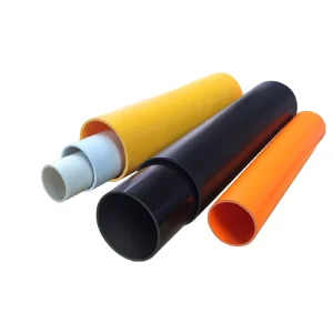 PVC Schedule 40 Rigid Colored Conduit Pipes 15mm 168mm Anti UV Industrial Use Electrical