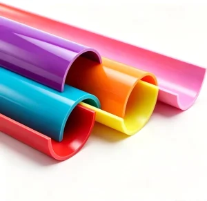 PVC Semi circular Pipe U shaped Groove Eave Rainwater Channel Water Diversion and Collection Channel Plastic Arched Pipe