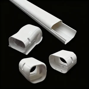 PVC Slim Duct AC Systems Air Conditioner Decorative Pipe Lineset Ductless HVAC Outdoor Mini Split Line Set Cover Kit Accessories