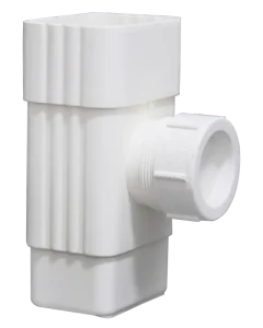 PVC Square Rainwater Downpipe for Villa Roof Smooth Surface Low Pressure Corrosion UV Resistant