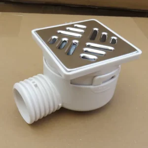 PVC Stainless Steel Drainage Pipe Fittings 50 Single Channel Modern Design Floor Drain for Balcony Bathroom Same Floor Drainage