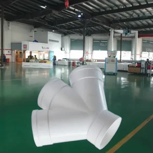 PVC-U Drainage Equal Cross Diameter Inclined Four-way PVC Plastic Drainage Pipe Fittings