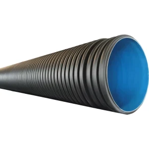 PVC-U Hollow Wall Internal Spiral Silent Drainage Pipe Noise Reduction UPVC Pipe Building Sewage Drainage
