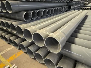 PVC U Industrial Pipe Socket High Pressure Water Supply Non Toxic Durable Anti Corrosion Customized Dimensions