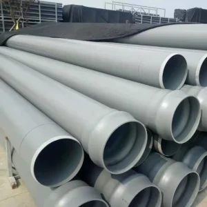 PVC Water Pipe Smooth Surface Diameter 160mm PVC U Pipe Plastic Material Underground Drainage