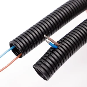 Pa Pe Pp Plastic Corrugated Tube Flexible Corrugated Electrical Conduit Pipes Nylon Tube Wire and Cable Protection Sleeve