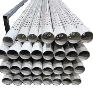 Perforated PVC 100mm and 200mm Water Supply Drain Pipe with Perforation Holes High Pressure Durable CE TUV Certified