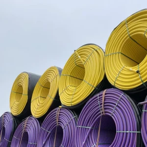 Permanently Lubricated HDPE Silicon Core Duct Tube for Underground Telecom Optic Fiber Cable Protective Conduit