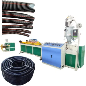Plastic Air Conditioning Hose PVC PE Electric Sheath Corrugated Pipe Production Line Extruder Machine