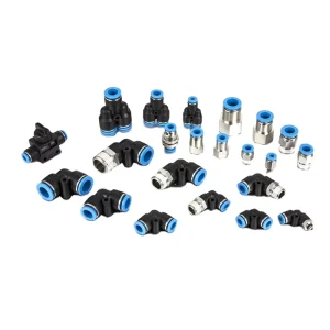 Plastic Brass Air Hose Fittings One Touch Pneumatic Tube Connector Push in Air Tube Fitting
