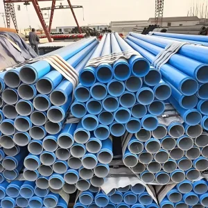 Plastic Coated Seamless Steel API Pipes Hot Rolled Surface Anti Corrosion Customizable Thickness ISO9001 Certified for Chemical