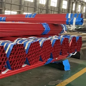 Plastic Coated Steel Pipe Internal External Epoxy PE PVC Galvanized Fire Fighting Sprinkler System Steel Pipe