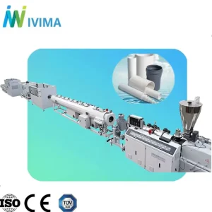 Plastic Conduit Electrical Protection PVC CPVC Pipe Making Machine Line for Motor ABB Inverter Gear Pump PLC Control Twin
