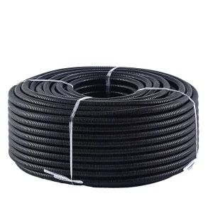 Plastic Corrugated Conduit Pipe for Electrical Wiring Flexible PVC Hose with UV Resistance Fireproof Orange