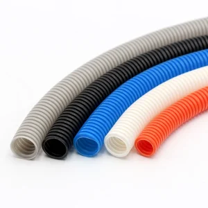 Plastic Corrugated Pipe PVC Electrical Wire Protection Tube Flexible Conduit Flame Retardant Electrical Conduit Flexible PVC Pipe