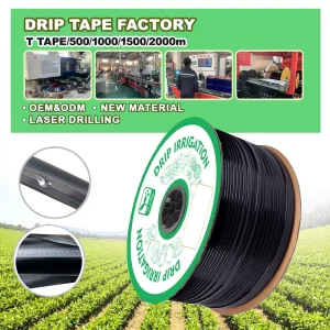 Plastic Drip Irrigation System T tape Continuous Labyrinth 16mm Water Saving for Greenhouse Outdoor Home Use Prevent Clogging