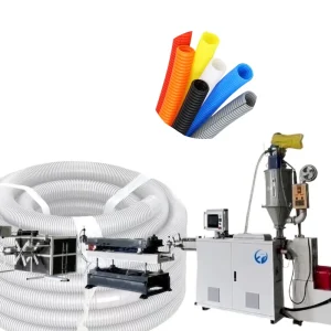 Plastic Electric Wiring Conduit Single Wall Corrugated Pipe Production Line