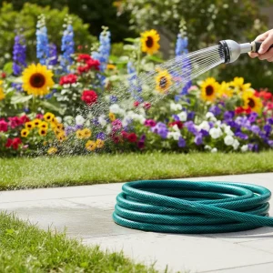 Plastic Flexible Durable Anti UV Non Toxic Round Garden Hose 15 100M Length