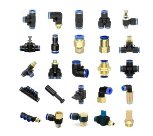 Plastic Hose Elbow Quick Couplings 4 12mm Pneumatic Air Fitting PY PU PV PE HVFF SA PK Pipe Cylinder Valve Plated