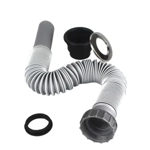 Plastic Kitchen Sink Stopper Drain Pipe Single Plastic Sink Siphon Pipe