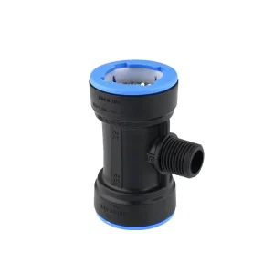 Plastic Male Tee Quick Connection Pipe Fittings One Step Fast Installation Paired With DN 20 To DN 32 HDPE PE And PVC Pipes