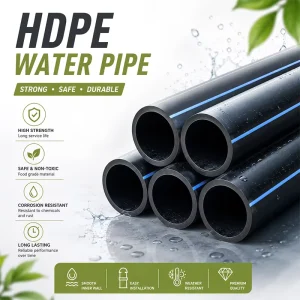 Plastic PE Pipes Tube Manufacturers Water Pipe 1 Inch 400mm 500mm 630mm PE100 SDR11 PN16 HDPE Pipe and Fitting for Water Supply