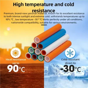 Plastic PPR Pipe Supply System Durable PPR Pipe Corrosion Resistant PPR Water Pipe Environmentally Friendly PPR Custom Size