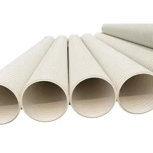 Plastic PVC Corrugated Pipe with Double Wall Single Wall High Strength Lightweight ISO Certified for Water Supply Drainage