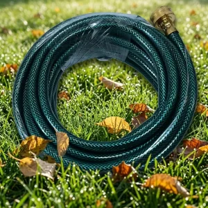 Plastic PVC Kink-free UV Resistant Garden Hose Water Hose Reel Kit Set 100 ft 5/8 Inch Diameter