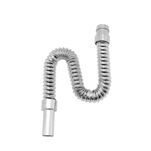 Plastic Pipe Fitting Stainless Steel Down Pipe Sink Odor Proof Bathroom Basin Water Drainage Hose Custom Telescopic Drain Pipe