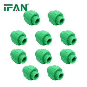 Plastic Pipe Fittings PPR Water Pipe Fittings Union Plumbing Materials 20-63mm PPR Pipe Fittings