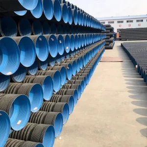 Plastic Polyethylene HDPE Double Wall Corrugated Sewage Spiral Pipe for Drainage