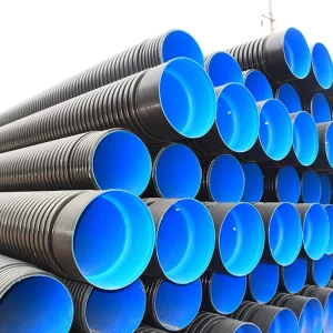 Plastic Polyethylene HDPE Double Wall Corrugated Sewage Spiral Pipe for Drainage