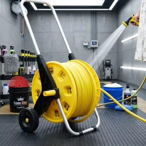 Plastic Portable Garden Hose Reel Storage Cart with Wheels