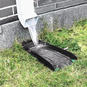 Plastic Rain Gutter Downspout Splash Block Gutter Downspout Extensions for Rainwater Drainage Loader Downwards for Outdoor Yard