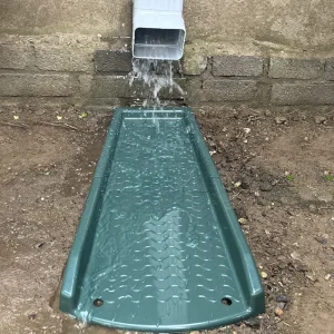 Plastic Rain gutter Downspout Splash Block Gutter Downspout Extensions for Rainwater Drainage Loader Downwards for Outdoor Yard